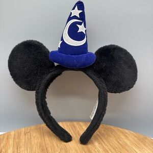 Disney Parks Mickey Mouse Fantasia Sorcerer Apprentice Wizard Ears Headband VTG